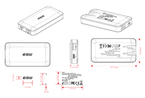 <span class=keywords><strong>Chargeur</strong></span> rapide GaN pliable Tommox 65W PD Type-C pour téléphone portable, ordinateur portable, iPad, tablette, <span class=keywords><strong>MacBook</strong></span> <span class=keywords><strong>Air</strong></span>, <span class=keywords><strong>chargeur</strong></span> <span class=keywords><strong>USB</strong></span>-C - Product Image 4