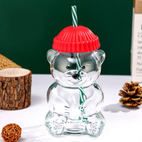 Gobelet à eau Little Bear résistant à la chaleur, 600 ml, moderne, minimaliste, mignon, dessin animé
