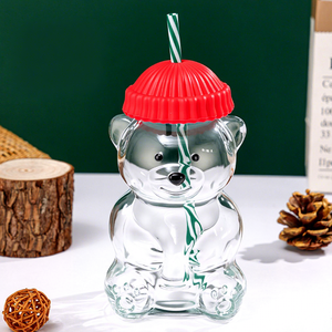 Gobelet à eau Little Bear résistant à la chaleur, 600 ml, moderne, minimaliste, mignon, dessin animé - Product Image 6