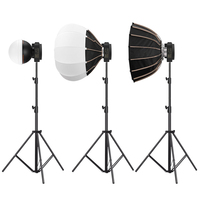 Contrôle d'application portable cob light photographie éclairage led 0-99% luminosité kit de fabrication vidéo 100w caméra photo accessoires