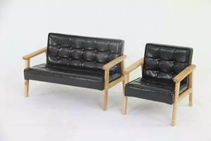 Sillón <span class=keywords><strong>Infantil</strong></span> de Madera Maciza de Lujo, Ecológico, Duradero, Mini Cojín de Cuero Sintético para Dormitorio o Sala de Estar, Sillón <span class=keywords><strong>Reclinable</strong></span> para Niños - Product Image 5