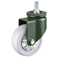 100mm Rueda Giratoria PP Roulette Rigide Pivotant Chariot Industriel 2.5 3 4 5 Pouces Heavy Duty Workbench Roulettes