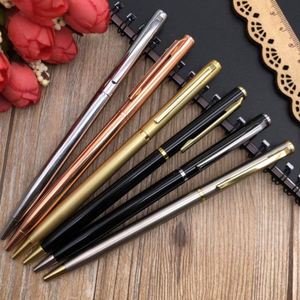 Elegante Bolígrafo Metálico Giratorio Delgado con Logotipo Personalizado, Escritura Suave, para Publicidad Empresarial, Regalo Corporativo - Product Image 2