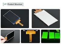 Modul Layar LCD 3.5'' dengan Antarmuka Mipi, Layar TFT 320x480, Sudut Pandang IPS 3.5 Inci