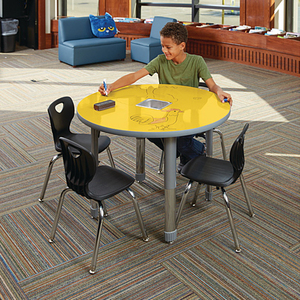 Chuyên Nghiệp Tùy Chỉnh Đồ Nội Thất Trường Học Chiều Cao Có Thể Điều Chỉnh Gấp Bảng Bảng Học Sinh Bảng - Product Image 6