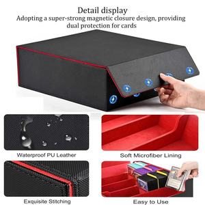   Caja de Almacenamiento de Juegos de Mesa Personalizada, Educativa, Portátil, de Cuero PU con Esquinas Cuadradas, Fabricante OEM para Caja de Cartas TCG - Product Image 3