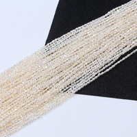 Perles de Culture d'Eau Douce en Vrac Forme Riz 2mm Blanches En Gros
