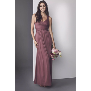 sister bridesmaid dresses Sisters group bridesmaid dress Evening Dresses for women girls simple satin champagne dress party host singer choir gown