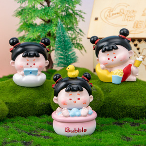 Yu Mo Cute Daily Life Resin Doll Blind <b>Box</b> 6pcs <b>Set</b> Office Decoration Gift for Kids and Collectors - Product Image 2