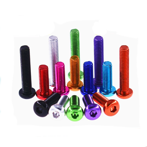 Tornillos de Cabeza Redonda de Aleación de Aluminio Anodizado de Color Negro 6061, Tornillos Allen con Cabeza Hueca, Tornillos de Fijación Hexagonales M3 M4 M5 M6 M8 M10 M12 - Product Image 2