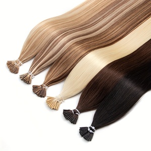 Extensions de cheveux russes vierges Remy pré-collées <span class=keywords><strong>Micro</strong></span> ITIP UTIP Nano Flat Keratin Style - Product Image 4