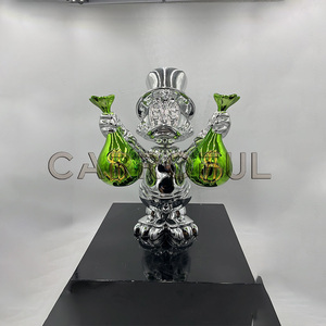 Donald vịt điêu khắc Chrome giàu vịt trang trí sợi thủy tinh phim hoạt hình vịt Pop nghệ thuật điêu khắc cao bóng trò chơi hình túi tiền - Product Image 3