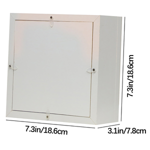 <strong>White</strong> Preserved Fresh Flower <strong>Frame</strong> <strong>Square</strong> 7*7" Shadow Box <strong>Frame</strong> for Flower Valentine's Day Souvenir Gift for Lover - Product Image 3
