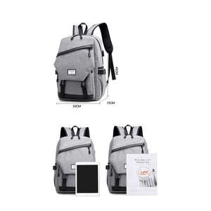 Sac à dos multifonctionnel pour homme tendance personnalisé avec chargement USB intelligent, sac d'affaires en Oxford, fermeture à dos souple - Product Image 6