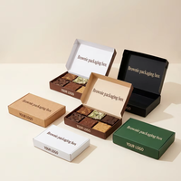 Boîte d'emballage en papier pliable personnalisée pour brownies, gâteaux, biscuits, pains, donuts et produits de boulangerie, de qualité alimentaire, recyclable et imprimée, vente en gros