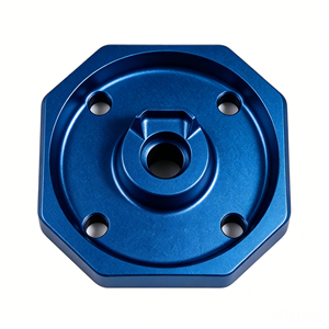 Servicio de Mecanizado de Bases de Conexión para Servomotores y Bombas, con Brida Octogonal de Aluminio Anodizado de Precisión CNC - Product Image 1