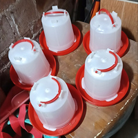 Abreuvoirs manuels en plastique pour poulets de 1L à 14L, élevage d'animaux, poulailler, poussin, poule, abreuvoir à eau