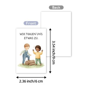 Tarjetas de Reglas de Comportamiento Social Alemánas con Dibujos Animados para Niños, 22 Piezas, Tarjetas de <span class=keywords><strong>Aprendizaje</strong></span> de Habilidades Sociales Montessori para Niños Pequeños - Product Image 3