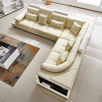 Modernes Premium-Relaxsofa-Set Hochwertige Wohnzimmermöbel Sektionales Ledersofa-Set für das Wohnzimmer
