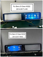 12.3 inci Qualcomm 665 Radio mobil Carplay Multimedia Unit kepala Auto untuk Mercedes Benz S kelas W222 2014-2017
