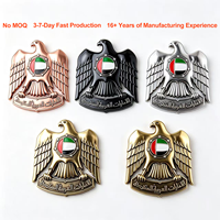 Badge et emblème de voiture 3D en alliage de zinc antique, style pièce de monnaie, pour calandre de voiture, avec vis, écrous et adhésif 3M résistant aux intempéries