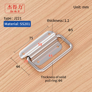 Medium Size Modern Cabinet <strong>Chest</strong> <strong>Drawer</strong> <strong>Handle</strong> Elegant Stainless Steel Toolbox <strong>Handle</strong> J221 - Product Image 5