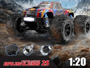 Coche RC MJX Hype Go 1/20 20208, Camioneta RC sin Escobillas RTR, Simulación <span class=keywords><strong>de</strong></span> Metal, Neumáticos Grandes, Modelo <span class=keywords><strong>de</strong></span> Vehículo Todoterreno, Control Remoto, Cargador - Product Image 5