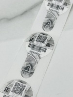 Etiquetas de Trazabilidad con Código QR, Anti-Falsificación, Impresión Digital, Número de Serie Variable con Patrón Guilloché, Personalizadas