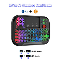 Nouveau clavier sans fil rétroéclairé rechargeable M2 Learning Code, télécommande Air Mouse 2.4G+BT pour Android TV Box, projecteur intelligent