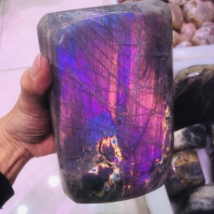 Bán buôn Chất lượng cao màu tím hồng <span class=keywords><strong>Labradorite</strong></span> freeform chữa bệnh tinh thể thạch anh freeform Fengshui đá quý để trang trí - Product Image 6