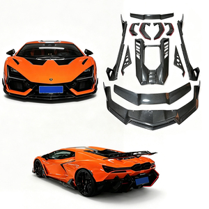 For Revuelto 1st <strong>Gen</strong> 2023- Upgrade DK Style Dry Carbon Fiber Body Kit Front Lip Side Skirts Spoiler Rear Hood - Product Image 1