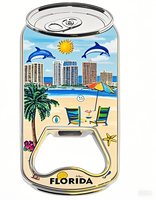 Décapsuleur personnalisé en forme de planche de surf, style plage, design moderne, souvenir, aimants de réfrigérateur en métal magnétique