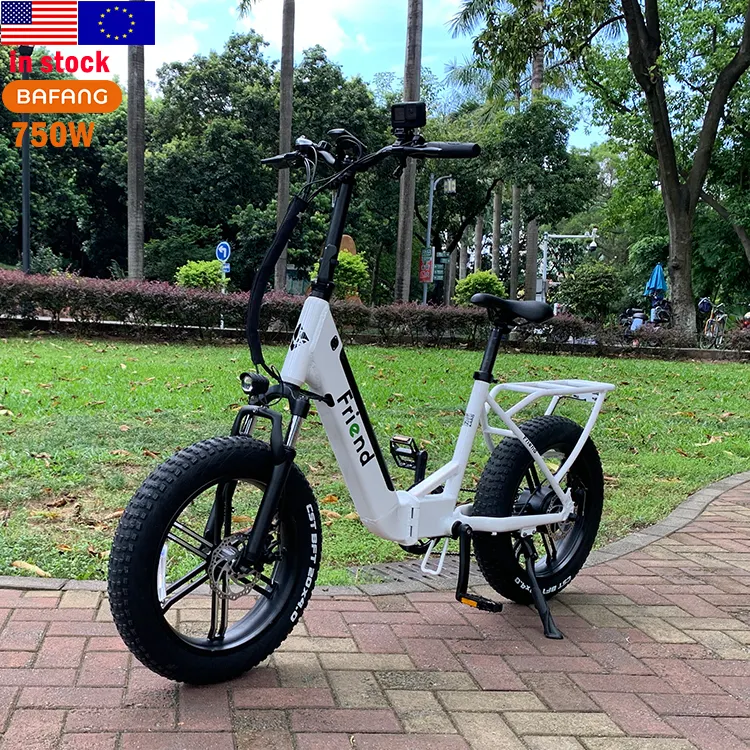 미국 EU 창고 48v BaFang 750w 모터 20 인치 전기 자전거 지방 타이어 ebike 전자 지방 자전거