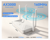 Routeur sans fil double bande HSGQ-R3000 AX3000 Wifi 4 ports 2.4G/5G Wifi7 Routeur maillé géré