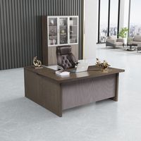 Ekintop-table de bureau en forme de L, design moderne, en bois, pour patron, directeur, bureau de direction