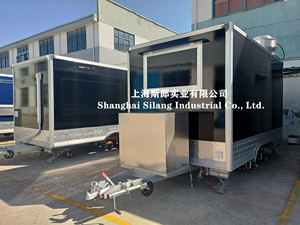 Remolque de comida móvil estándar canadiense, remolque cuadrado de comida rápida, furgoneta de cocina - Product Image 5