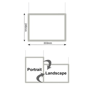 Advertising <b>Crystal</b> Led Light Boxes A1/A2/A3/A4 Ultra Slim Acrylic Panel Waterproof Eco-friendly Lighting Box for Photo Poster - Product Image 3