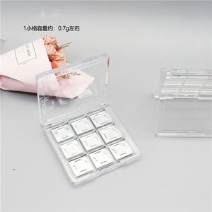 อายแชโดว์แบบใสมีช่อง9ช่องสำหรับกล่องใส่บลัชออนสีใสทำจาก PP/ABS - Product Image 3