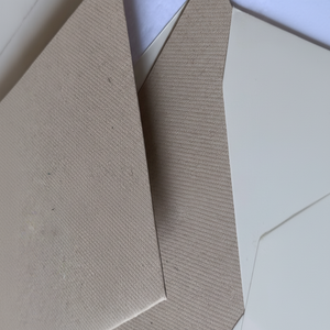 Papel reciclado Tarjetas de agradecimiento y sobres con papel de serigrafía e impresión en relieve Ideal para reventa y promociones - Product Image 1