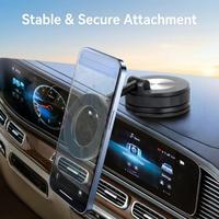 Support de téléphone pour voiture à ventouse, anneau magnétique en alliage de zinc, réglable à 360 degrés, sans résidus de colle, pour tableau de bord et bureau