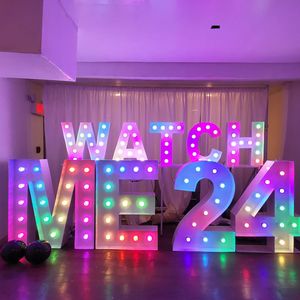 3ft 4ft 5ft LED 3D Neon marquee chữ số ánh sáng lên Khung Thư trang trí đám cưới cho sinh nhật - Product Image 4