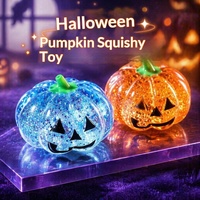 Nouvelle Arrivée : Boîte Mystère d'Halloween - Squishy Citrouille en Caoutchouc Anti-Stress pour Adultes, Jouet de Décompression de Table