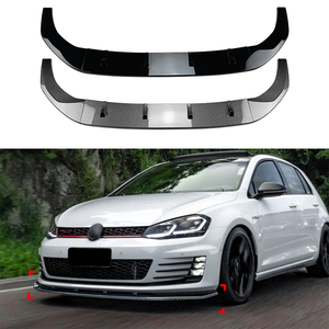 Kit carrosserie très vendu en plastique ABS aspect fibre de carbone, séparateur de lèvre avant pour VW <span class=keywords><strong>Golf</strong></span> MK7 GTI <span class=keywords><strong>R</strong></span> <span class=keywords><strong>R</strong></span>-<span class=keywords><strong>line</strong></span> 2013-2016 - Product Image 1