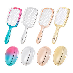 Juego de peines para el cabello de 20 cm, antienredos, alisadores, para mujer, diseño hueco y esponjoso para el hogar - Product Image 1
