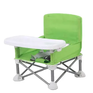 Съемный портативный складной стул еды для газона, детский обеденный стул, пляжный стул, дорожный стул с подносом, детское сиденье из алюминиевого сплава