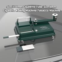 Machine à rouler les cigarettes manuelle Hermit Crab 6,5 mm/7,8 mm verte