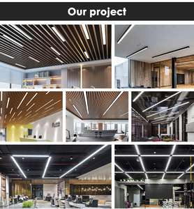 Hiện Đại 3cct LED Vuông Tuyến Tính Đèn Nhôm Snooker Hồ Bơi Bida Bảng Đèn Cho Văn Phòng Hội Thảo Shadowless Tuyến Tính Ánh Sáng - Product Image 5