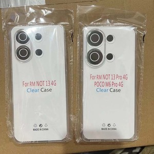 1.5mm d'épaisseur Transparent souple TPU téléphone portable noir housse pour <span class=keywords><strong>Xiaomi</strong></span> 13 14 pour Redmi Note 13 pour Poco M6 K60 X4 X5 K60 - Product Image 5