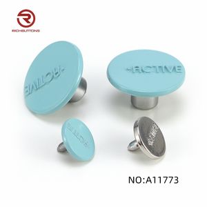 RichButton Logo personnalisé en alliage de zinc métal Jeans bouton vente en gros d'usine avec des techniques de placage pour les vêtements - Product Image 6