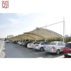 โครงสร้างหลังคาคลุมรถยนต์แบบเมมเบรน PVDF สำหรับจอดรถ, ที่จอดรถแบบเต็นท์, โครงสร้างเมมเบรนสำหรับจอดรถ - Product Image 3